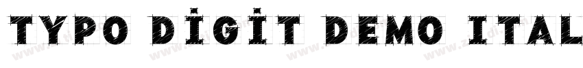 Typo Digit Demo Ital字体转换